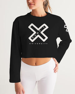 PUMP'T UNIVERSITY LOGO 'X' Women's Cropped Sweatshirt